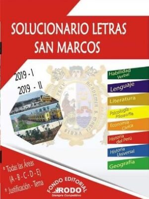 Solucionario LETRAS SAN MARCOS (UNMSM) 2010-2019 | Rodo