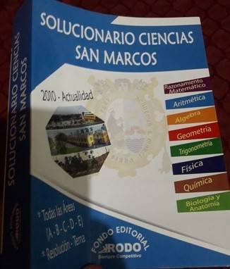Solucionario CIENCIAS SAN MARCOS (UNMSM) 2010-2019 | Rodo
