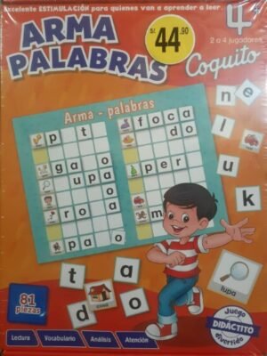 Arma palabras. Juego didáctico Coquito
