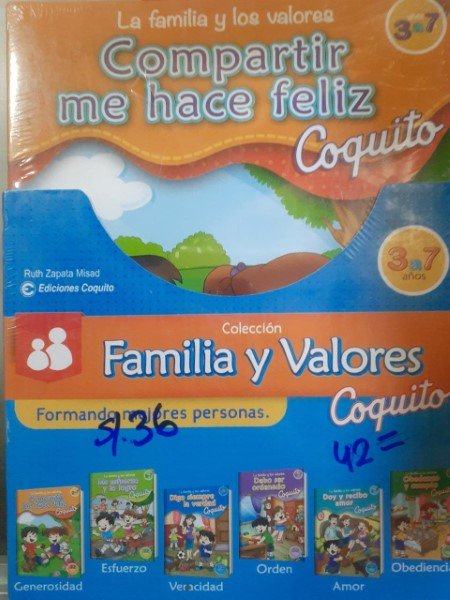 Pack Colección Familia y valores Coquito