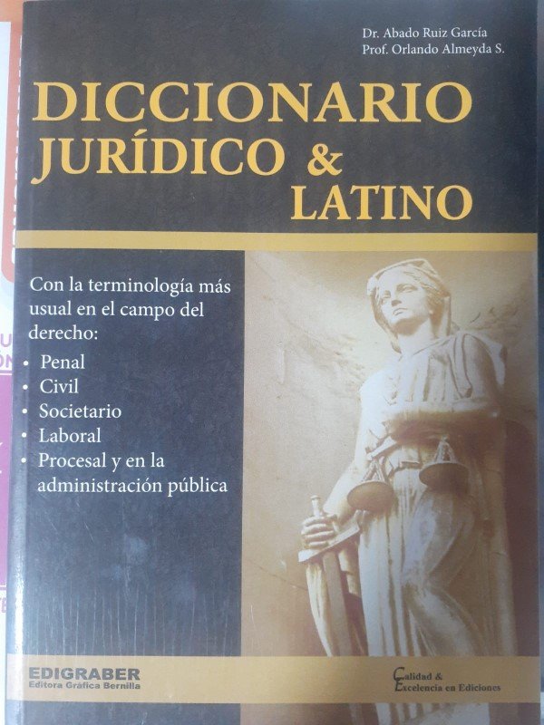 Libro De Diccionario Jurídico & Latino