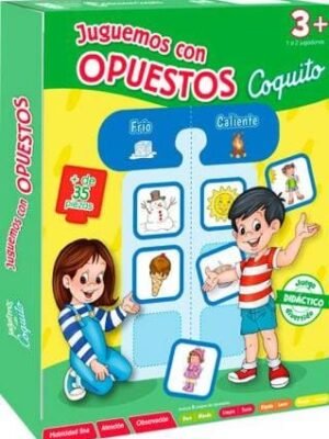 Juguemos con opuestos. Juego didáctico Coquito