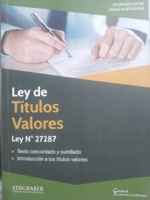 Ley de Títulos Valores