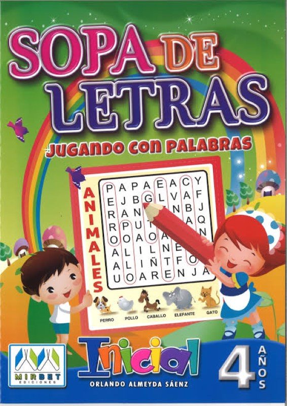 Sopa de letras 4 años| Mirbet