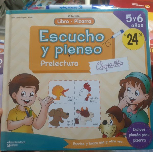 Libro Pizarra - Escucho y pienso | Coquito