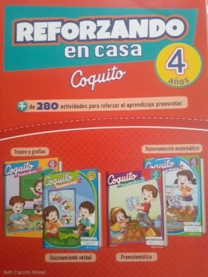 Pack Reforzando en Casa 4 años (Caja de 4 libros) | Coquito