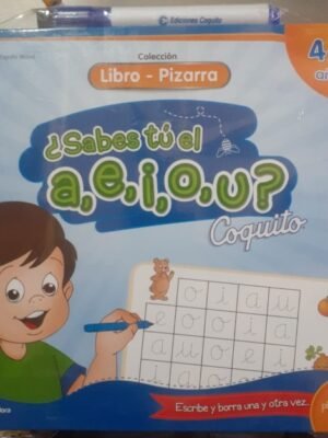 Libro Pizarra ¿Sabes tú el A,E,I,O,U? | Coquito