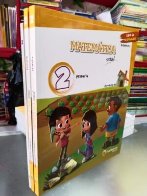 Pack Matemática Vital 2do grado Primaria (3 Libros) Lumbreras