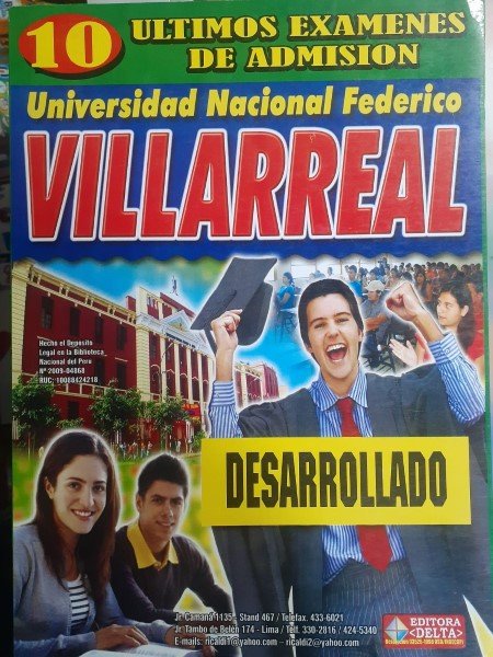 10 últimos exámenes de la Universidad Villareal UNFV