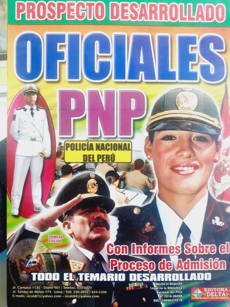 Prospecto desarrollado Oficiales PNP