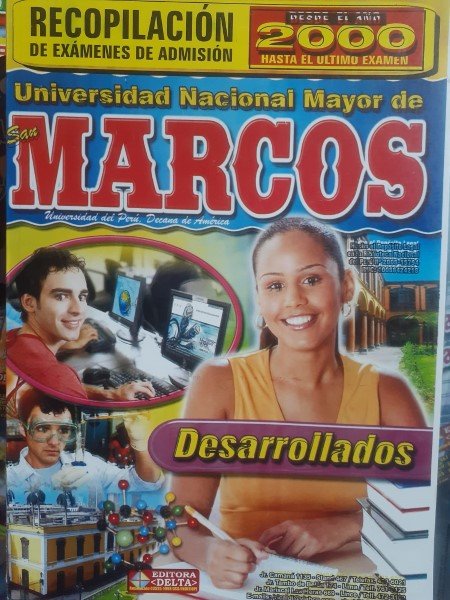 Recopilación de exámenes desde el 2000 de la UNMSM