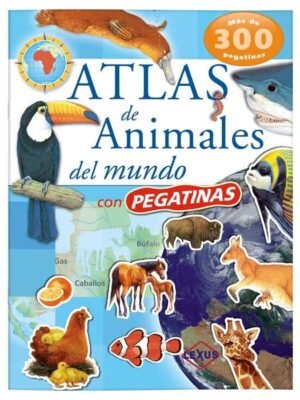 Atlas de animales del mundo. Pegatinas | Lexus