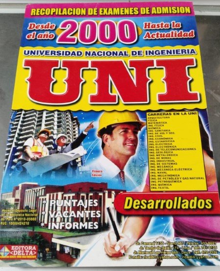Recopilación de exámenes desde el 2000 UNI