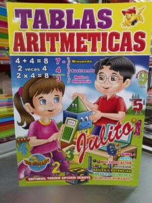 Tablas Aritmética - Cartilla Anyarin