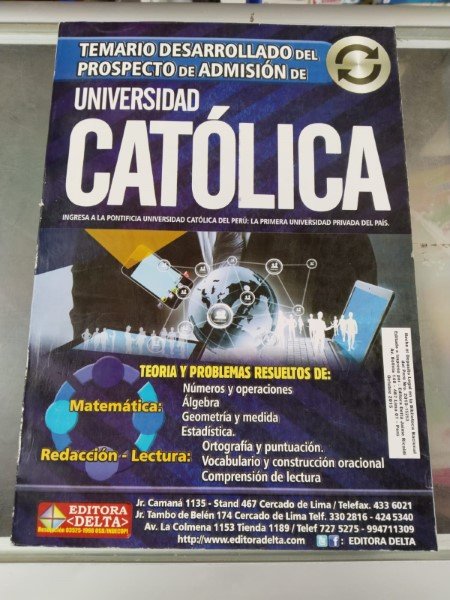 Temario Univesidad Católica PUCP