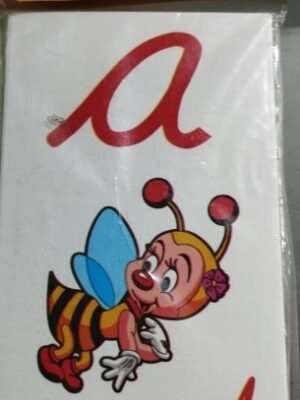 Abecedario Ligadas minúsculas completo - Abeja - Tarjetas Léxicas Mifabe
