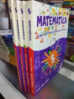 Pack de matemática 5to grado primaria (4 libros) Coveñas ed. 2020- Arca de papel