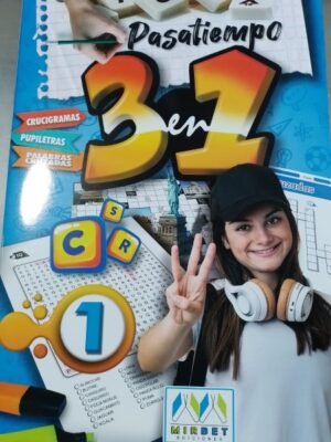 Pasatiempo 3 en 1. Crucigramas, pupiletras y palabras cruzadas 1| Mirbet