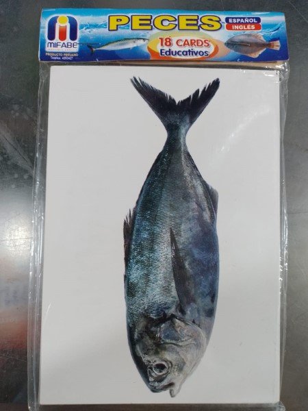 Peces. Español-Inglés - Tarjetas Léxicas Mifabe