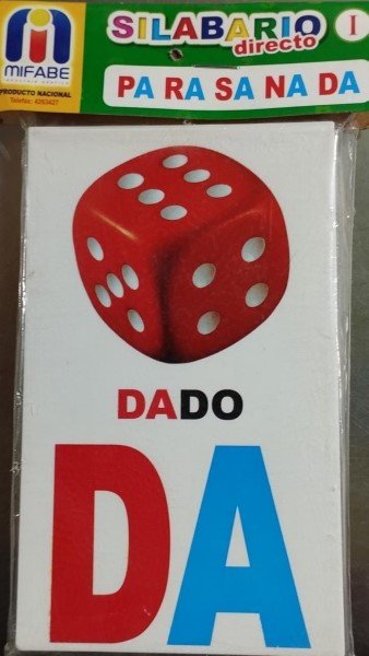 Silabario directas 1 en mayúsculas script - Tarjetas Léxicas Mifabe