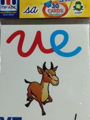 Silabario directo IV minúsculas - Tarjetas Léxicas Mifabe