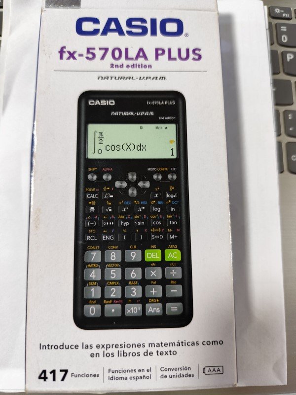 calculadora cientifica fx-570LAPLUS