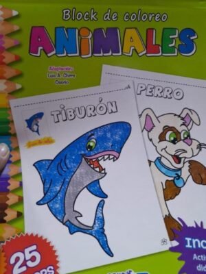Block de colorear animales
