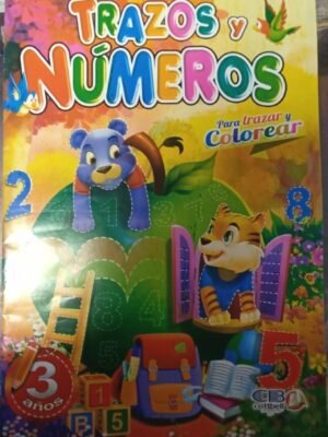 Trazos y números 3 años - Folleto dos colores CB