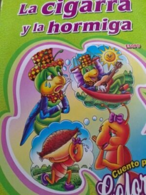 La cigarra y la hormiga - Cuento coloreo A4 | Chirre