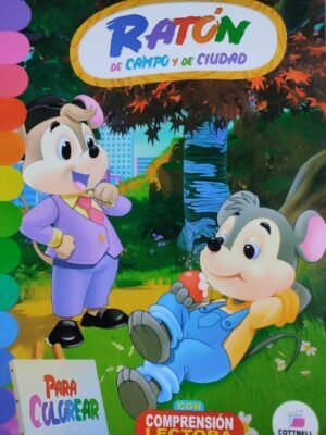 Ratón del campo y la ciudad - Coloreo A4 CB