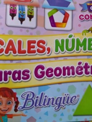 Vocales, números y figuras geométricas (bilingüe). Cartilla con solapas