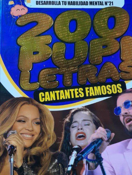 200 Pupiletras 21 - Cantantes famosos | Cottbell