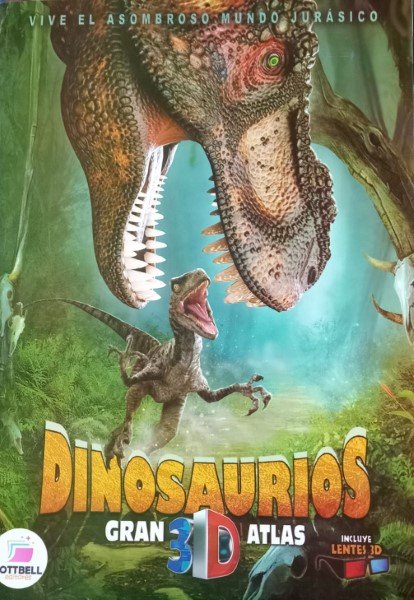 Dinosaurios gran atlas en 3D - A3 | Cottbell