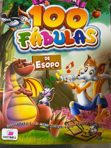 100 Fábulas de esopo tomo 3 (Dinosaurio) - Libro A5 CB