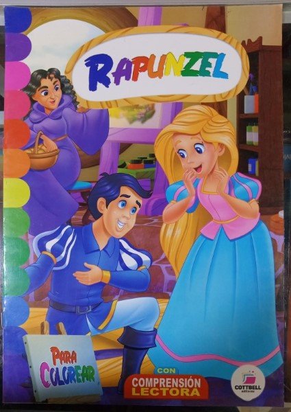 Rapunzel - Coloreo A4 CB