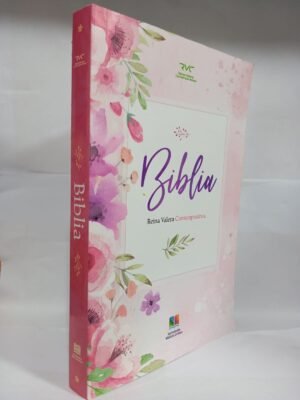 Biblia Reina Valera Contemporánea (Rosado flores)