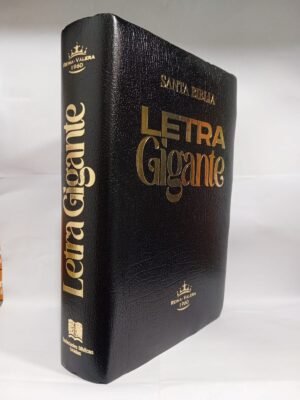 Santa Biblia letra gigante RV 1960 (Negro borde pintado plomo)