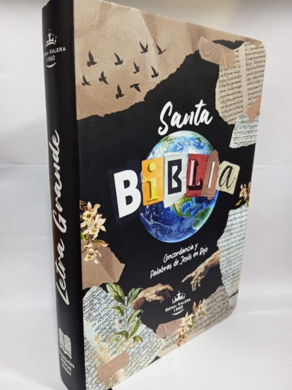 Santa Biblia letra grande RV 1960 (Negro flexible filo dorado)