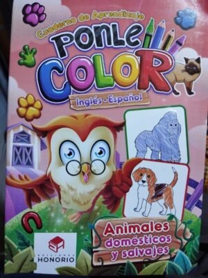 Ponle color. Animales domésticos y salvajes | Honorio
