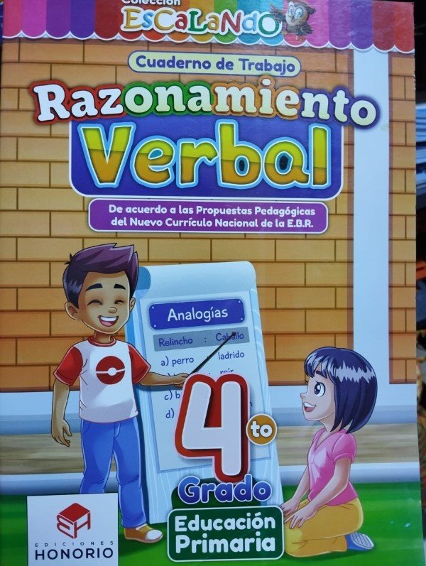 Razonamiento Verbal 4to grado | Honorio