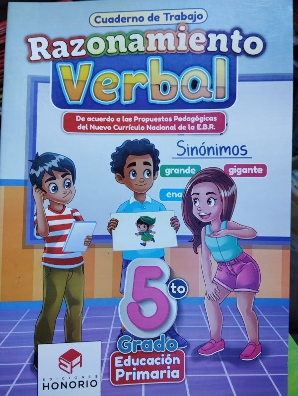 Razonamiento Verbal 5to grado | Honorio