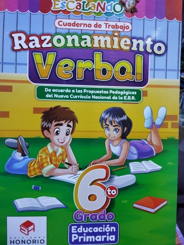 Razonamiento Verbal 6to grado | Honorio